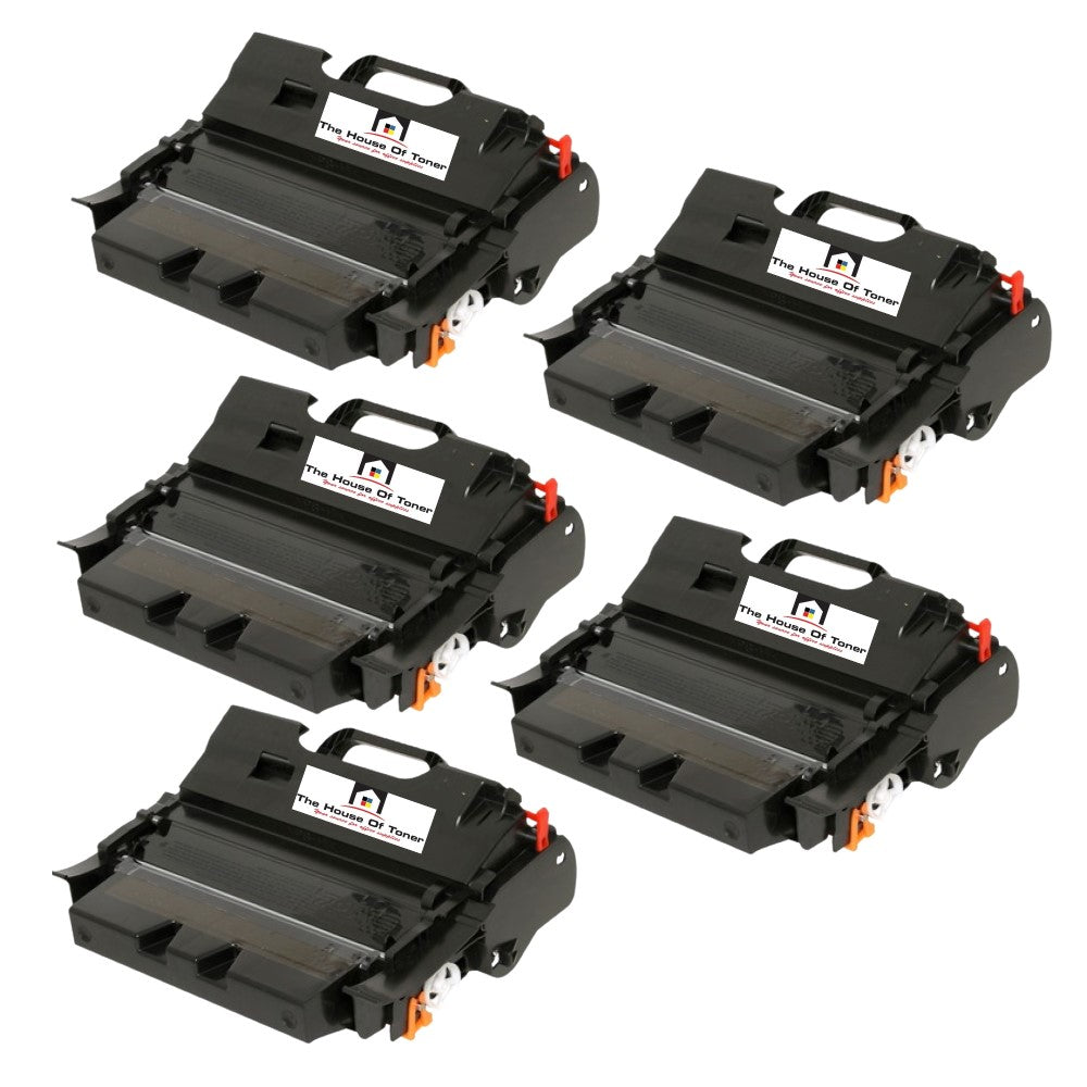 Compatible Toner Cartridge Replacement for LEXMARK 64035HA (High Yield) Black (21K YLD) 5-Pack