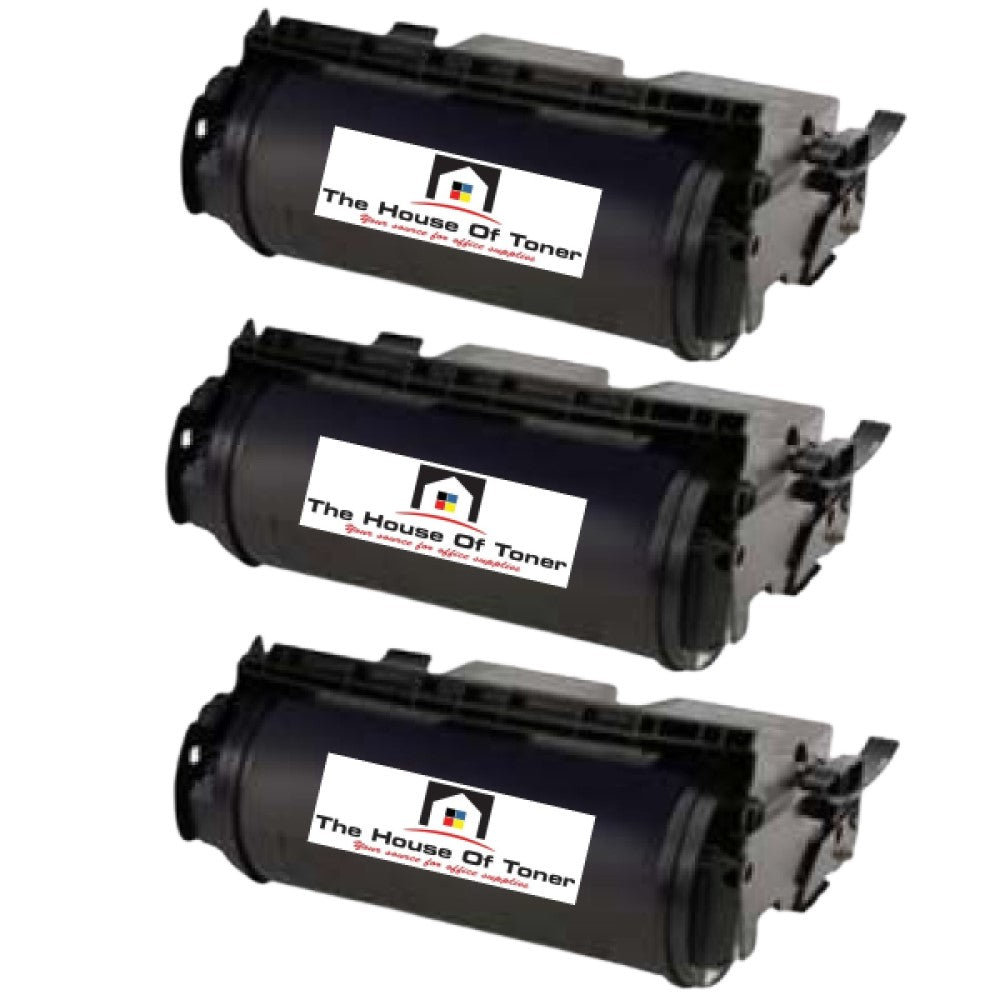 Compatible Toner Cartridge Replacement for LEXMARK 64435XA (High Yield) Black (32K YLD) 3-Pack