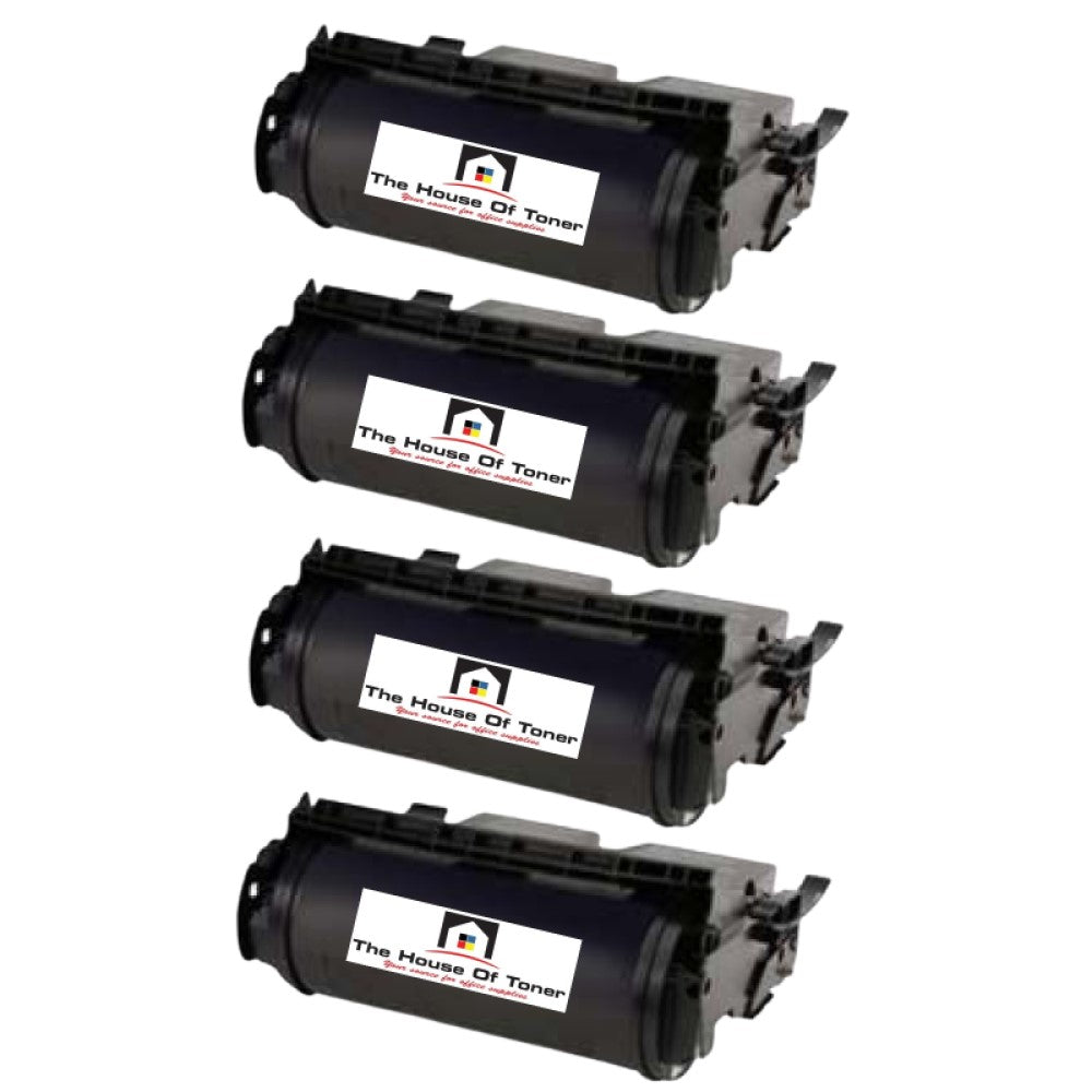 Compatible Toner Cartridge Replacement for LEXMARK 64435XA (High Yield) Black (32K YLD) 4-Pack