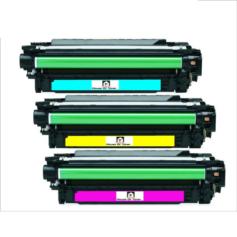 Compatible Toner Cartridge Replacement for HP CE271A, CE272A, CE273A (650A) Cyan, Yellow, Magenta (15K Color) 3-Pack
