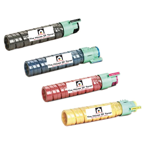 Compatible Toner Cartridge Replacement for Gestetner 841280, 841281, 841282, 841283 (Black, Cyan, Yellow, Magenta) 10K YLD-Black, 5.5K YLD- Color (4-Pack)