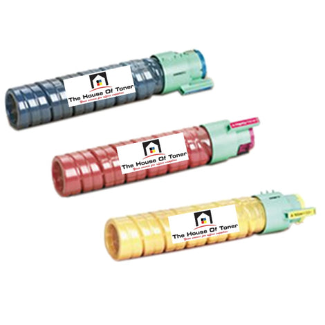 Compatible Toner Cartridge Replacement for Gestetner 841281, 841282, 841283 (Cyan, Yellow, Magenta) 5.5K YLD (3-Pack)