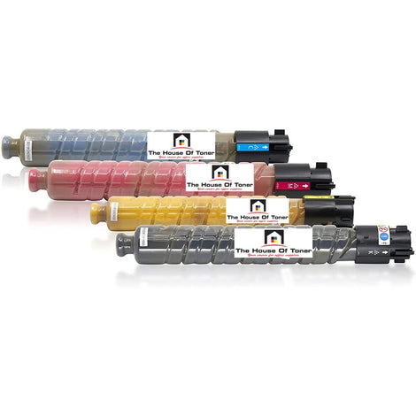 Compatible Toner Cartridge Replacement For Gestetner 841274, 841296, 841297, 841298 (Black, Cyan, Yellow, Magenta) 10K YLD (4-Pack)