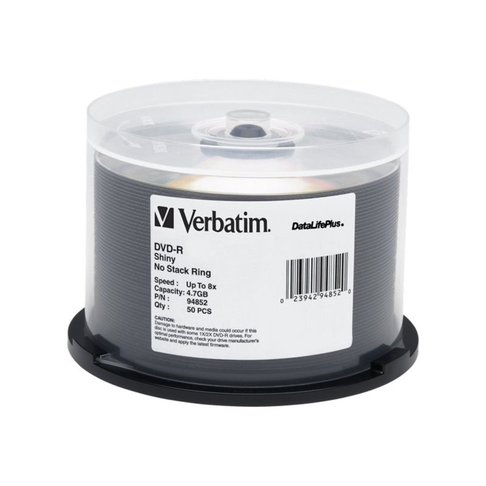 VER94852 VERBATIM DVD-R DL+ SILK 50pk 4.7GB/8X SPIN-SLVR