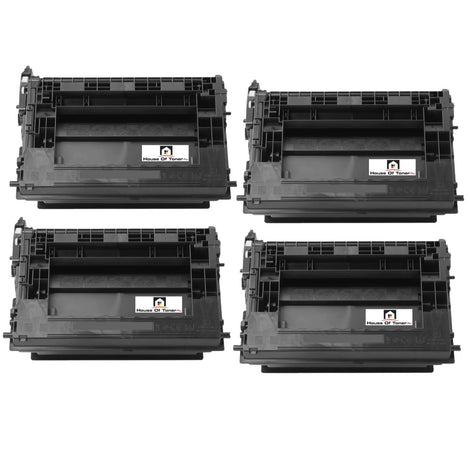 Compatible Toner Cartridge Replacement for HP CF237X (37X) High Yield Black (25K YLD) 4-Pack
