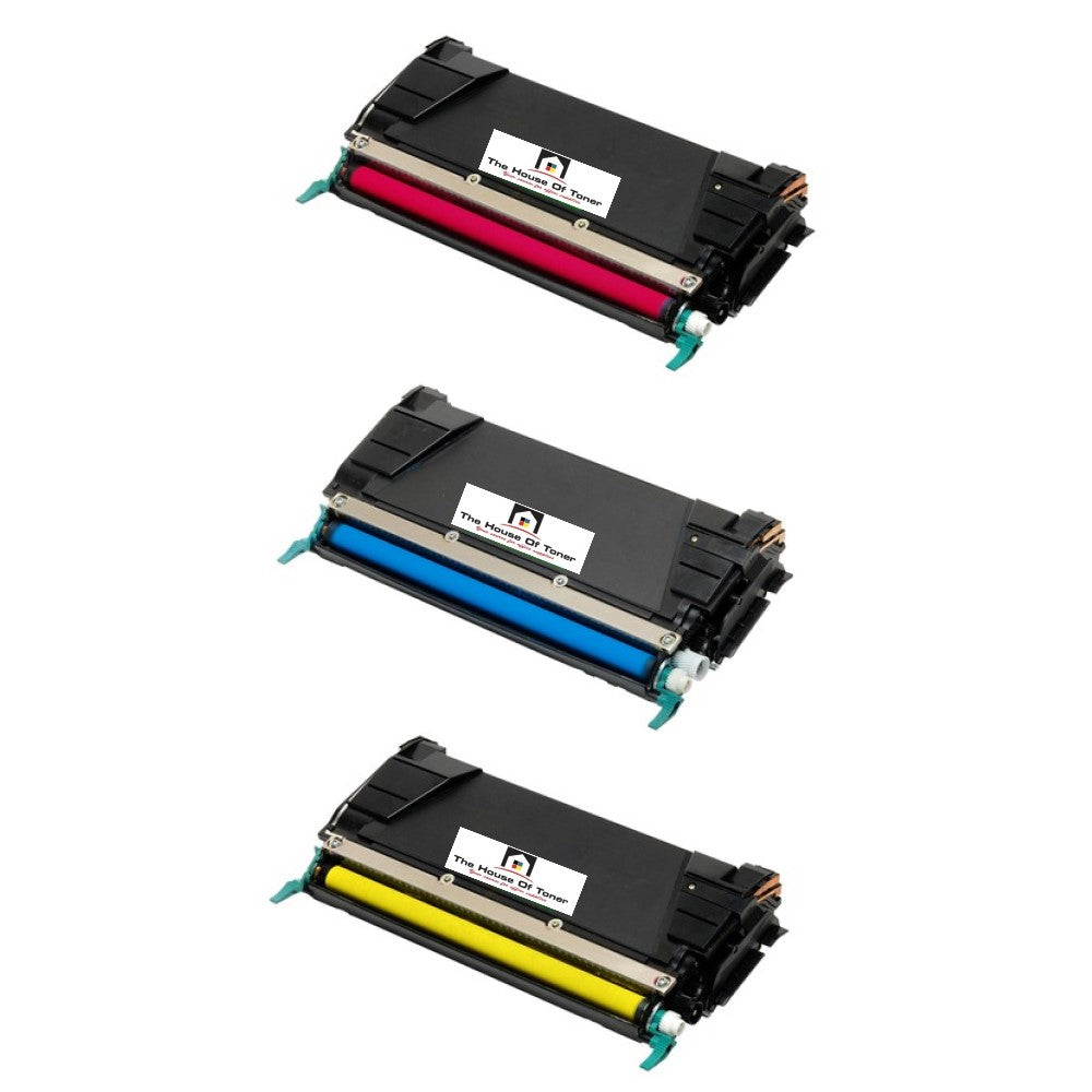 Compatible Toner Cartridge Replacement for LEXMARK C5222CS, C5222MS, C5222YS (Cyan, Yellow, Magenta) 3-Pack