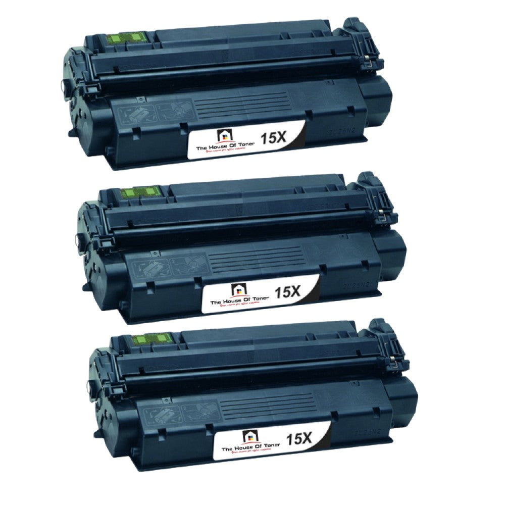 Compatible Toner Cartridge Replacement For HP C7115X (15X) High Yield Black (3.5K YLD) 3-Pack