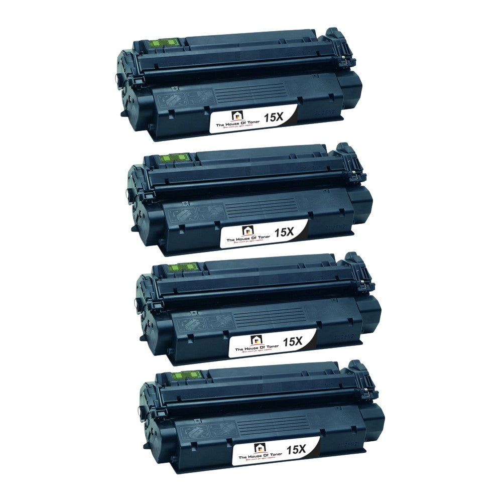 Compatible Toner Cartridge Replacement For HP C7115X (15X) High Yield Black (3.5K YLD) 4-Pack