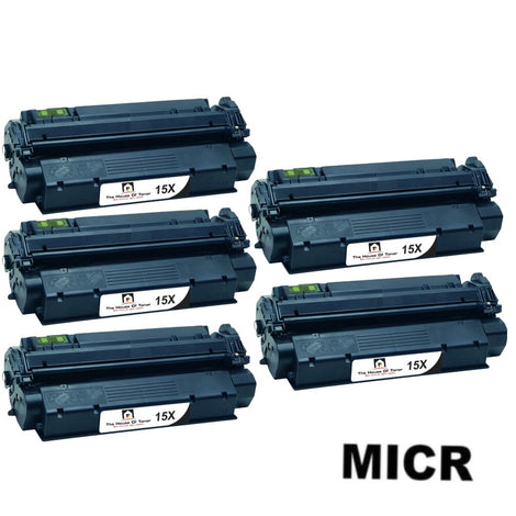 Compatible Toner Cartridge Replacement For HP C7115X (15X) High Yield Black (3.5K YLD) 5-Pack (W/Micr)