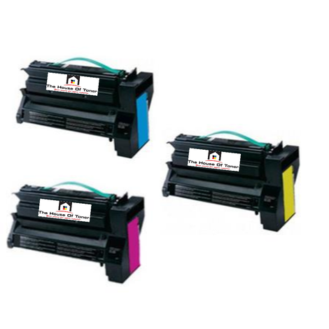 Compatible Toner Cartridge Replacement for Lexmark C780H2CG, C780H2YG, C780H2MG (Cyan, Yellow, Magenta) High Yield (10K YLD) 3-Pack