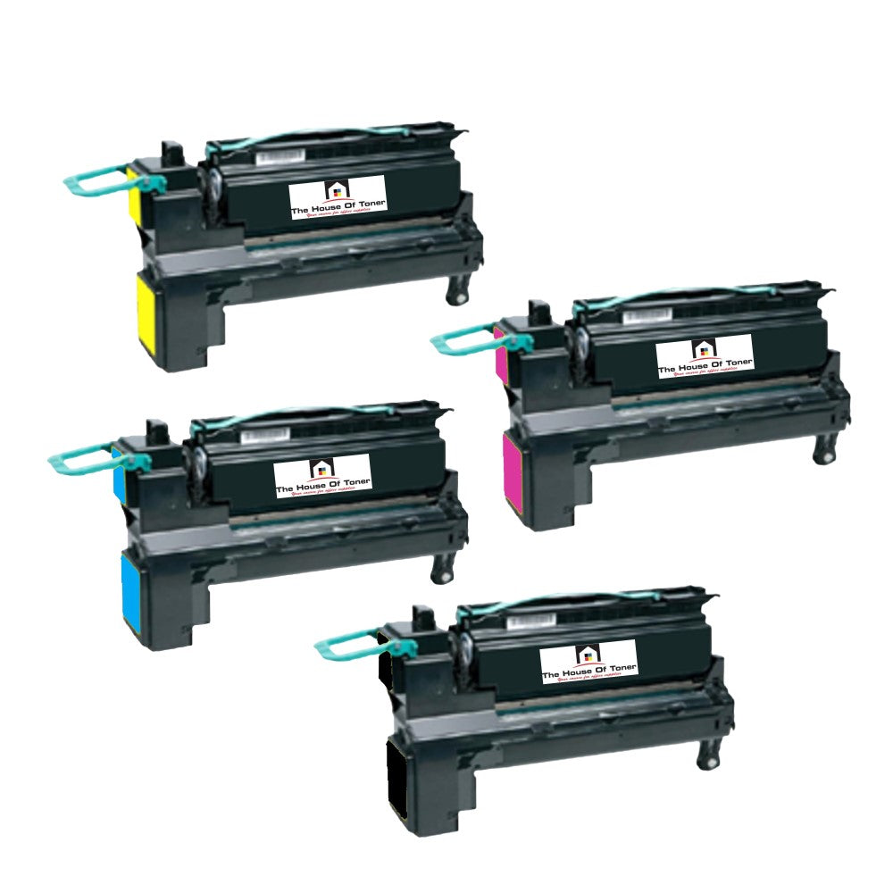 Compatible Toner Cartridge Replacement for Lexmark C792X2CG, C792X2YG, C792X2MG, C792X2KG  (Cyan, Yellow, Magenta, Black ) Extra High Yield (20K YLD) 4-pack