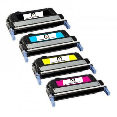 Compatible Toner Cartridge Replacement For HP 1) CB400A, 1) CB401A, 1) CB403A, 1) CB402A (BK/C/Y/M, 4-PACK)