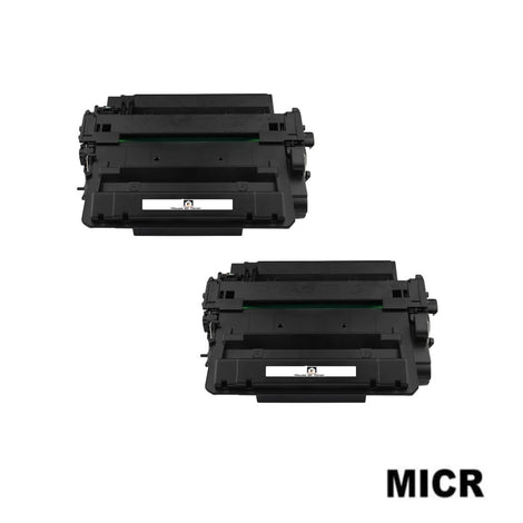 Compatible Toner Cartridge Replacement for HP CE255X (55X) High Yield Black (12.5K YLD) 2-Pack (W/MICR)