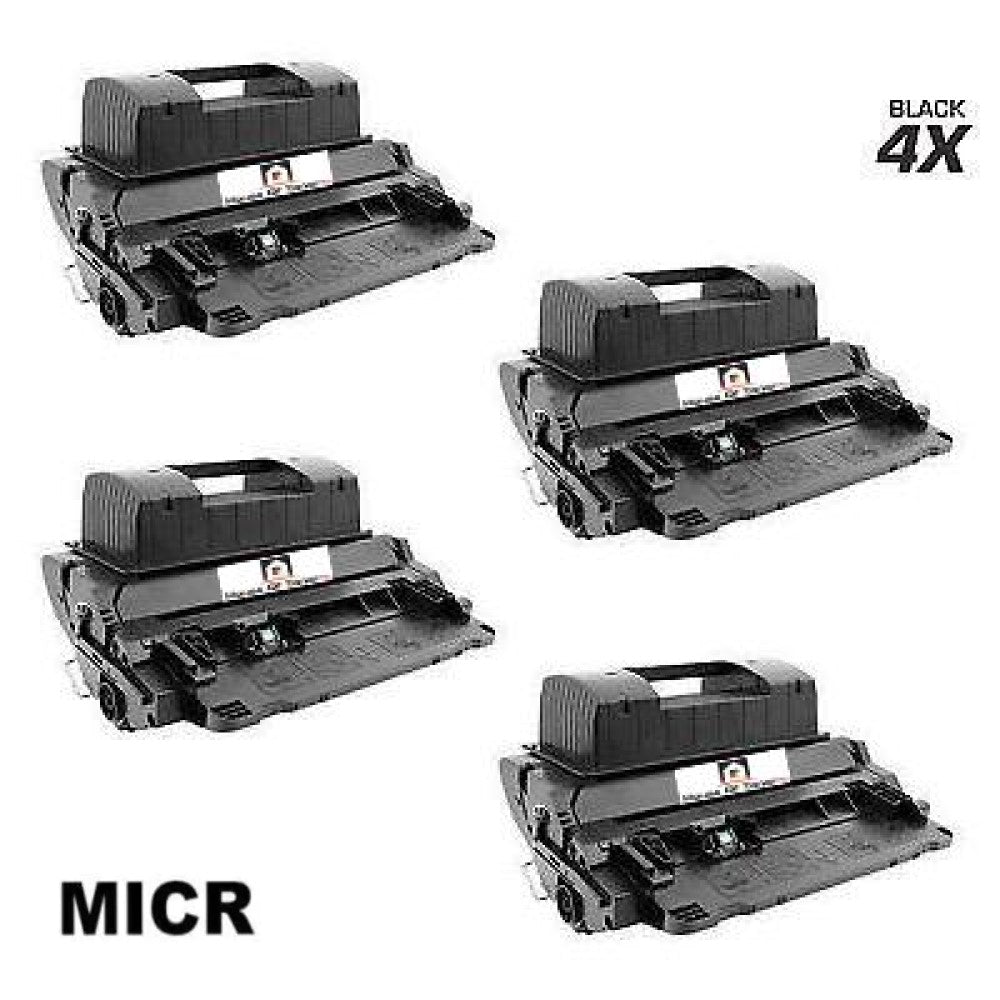 Compatible Toner Cartridge Replacement for HP CE390X (90X) Black (24K YLD) 4-Pack (W/MICR)