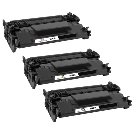 Compatible Toner Cartridge Replacement for HP CF226A (26A) Black (3.1K YLD) W/MICR (3-Pack)