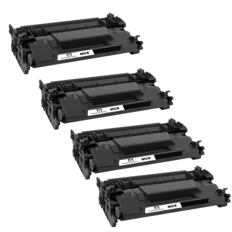 Compatible Toner Cartridge Replacement for HP CF226A (26A) Black (3.1K YLD) W/MICR (4-Pack)