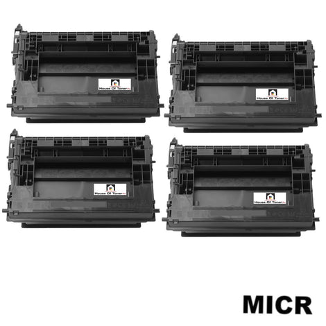 Compatible Toner Cartridge Replacement for HP CF237X (37X) High Yield Black (25K YLD) 4-Pack (W/MICR)