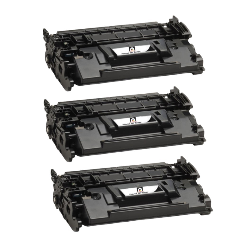 Compatible Toner Cartridge Replacement For HP CF258A (58A) Black (3K YLD) 3-Pack (W/New Chip)