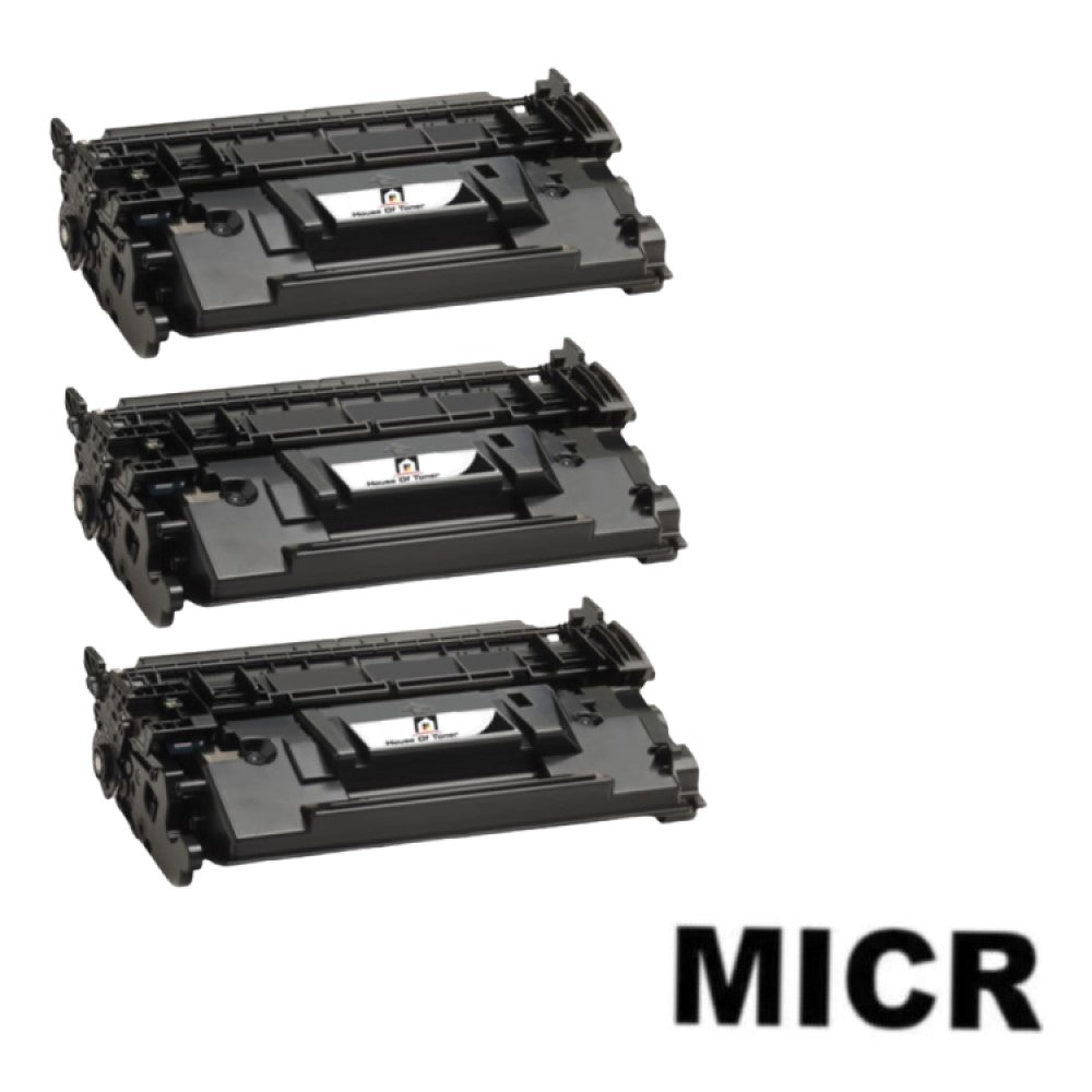 Compatible Toner Cartridge Replacement For HP CF258A (58A) Black (3K YLD) 3-Pack (W/Micr)