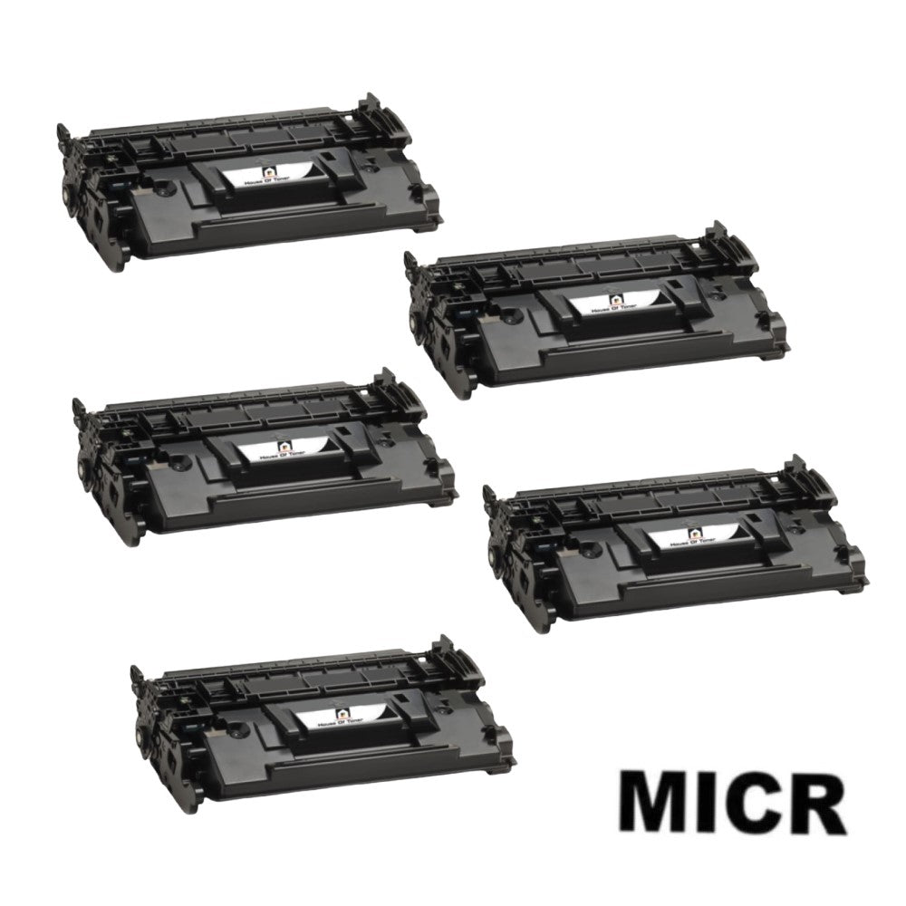 Compatible Toner Cartridge Replacement For HP CF258A (58A) Black (3K YLD) 5-Pack (W/Micr)