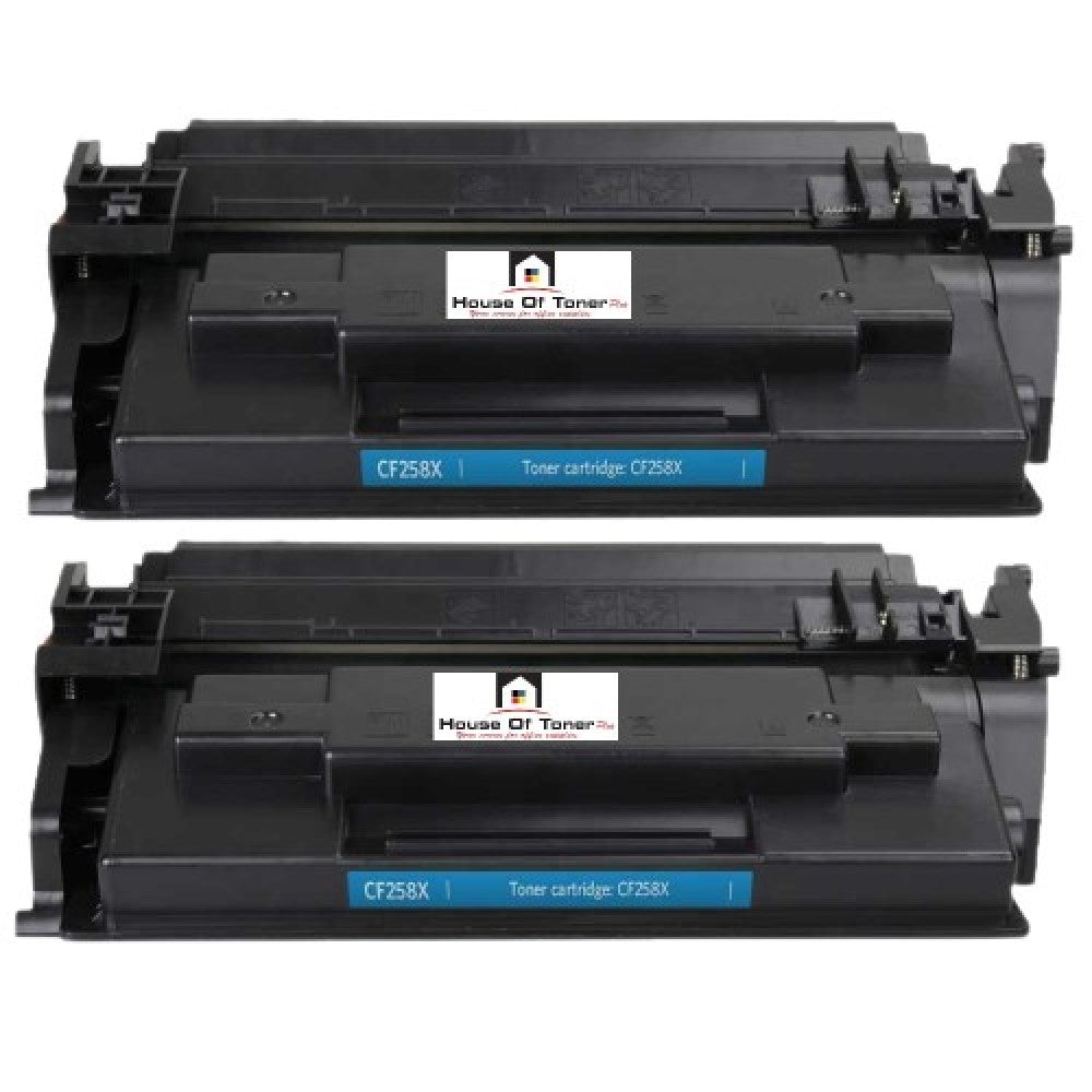 Compatible Toner Cartridge Replacement for HP CF258X (58X) High Yield Black (10K) 2-Pack