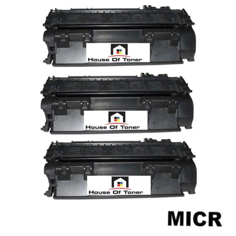 Compatible Toner Cartridge Replacement for HP CF280A (80A) Black (2.5K YLD) W/Micr (3-Pack)