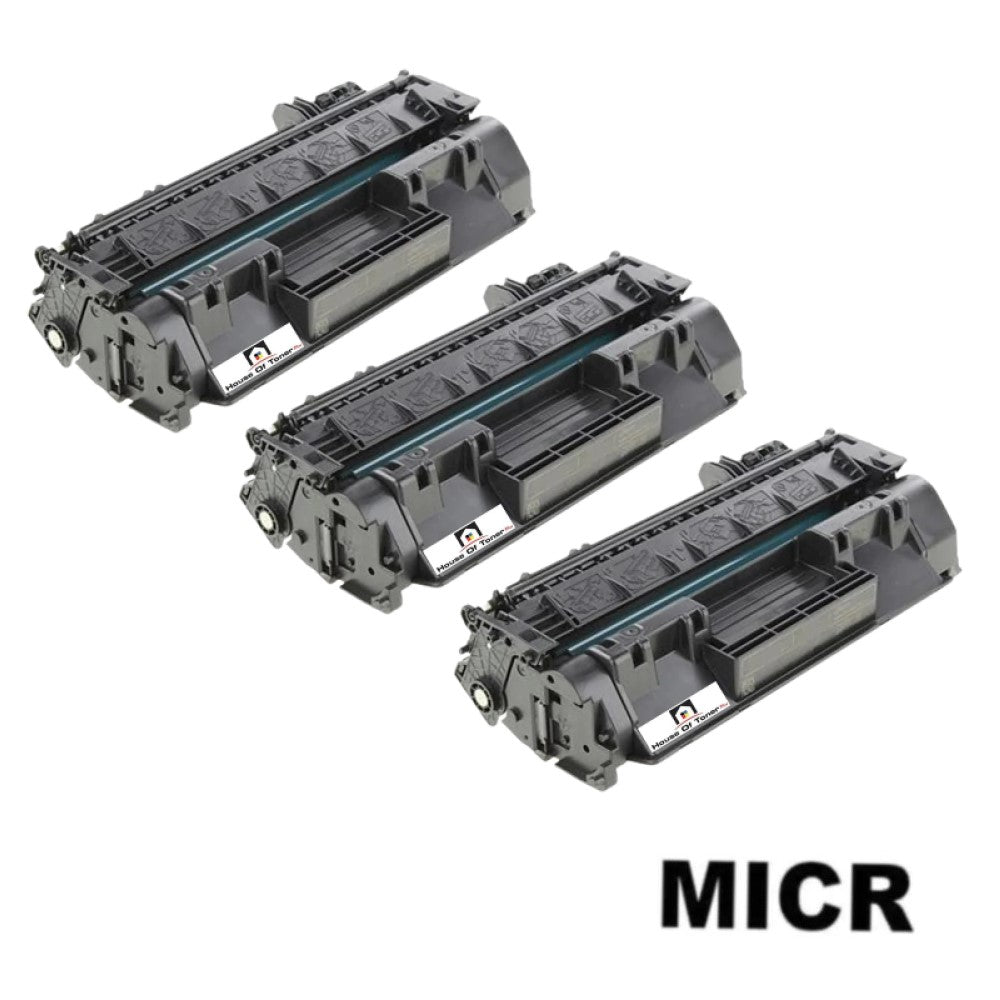 Compatible Toner Cartridge Replacement for HP CF280X (80X) High Yield Black (6.9K YLD) W/Micr (3-Pack)