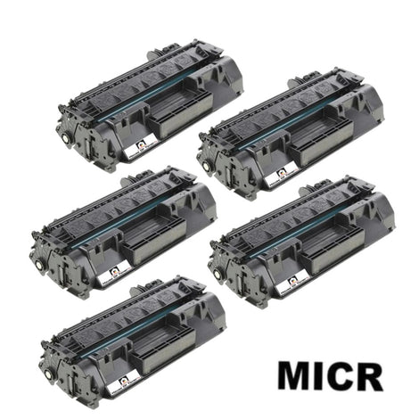 Compatible Toner Cartridge Replacement for HP CF280X (80X) High Yield Black (6.9K YLD) W/Micr (5-Pack)