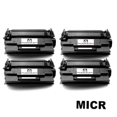 Compatible Toner Cartridge Replacement For HP CF287A (87A) Black (8.5K YLD) 4-Pack (W/Micr)
