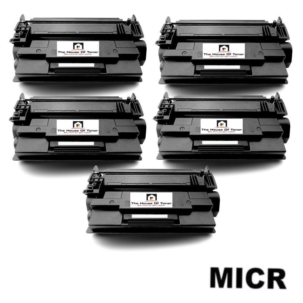 Compatible Toner Cartridge Replacement For HP CF287A (87A) Black (8.5K YLD) 5-Pack (W/Micr)