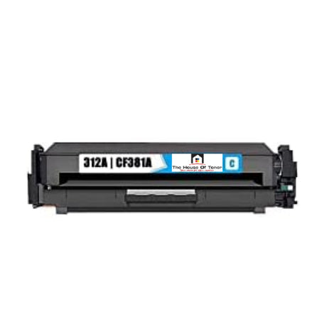 Compatible Toner Cartridge Replacement for HP CF381A (312A) Cyan (2.7K YLD)