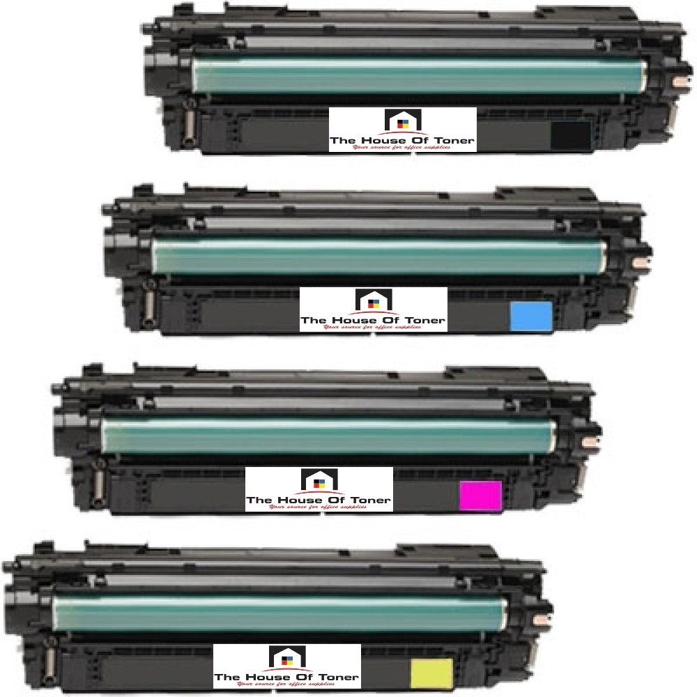 Compatible Toner Cartridge Replacement for HP CF460X, CF461X, CF462X, CF463X (656X) High Yield Black, Cyan, Yellow, Magenta (27K YLD- Black, 22K YLD-Color) 4-Pack