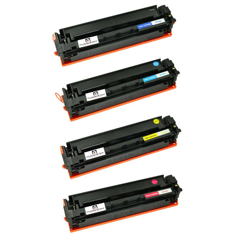 Compatible Toner Cartridge Replacement for HP CF510A, CF512A, CF513A (202A) Black, Cyan, Yellow, Magenta (900 YLD) 4-Pack