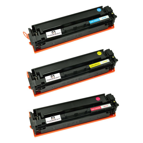 Compatible Toner Cartridge Replacement for HP CF512A, CF513A (202A) Cyan, Yellow, Magenta (900 YLD) 3-Pack