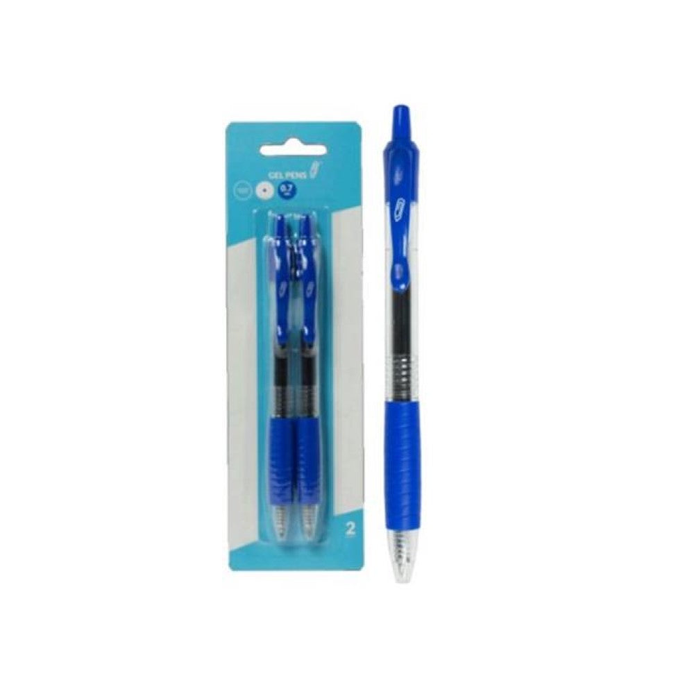 CI158 Retractable 0.7Mm Gel Pens, Blue (2Pk)