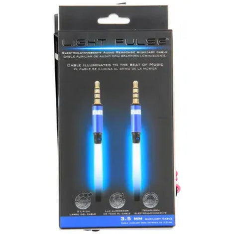 CR095 Blue Electroluminescent AUX Cable