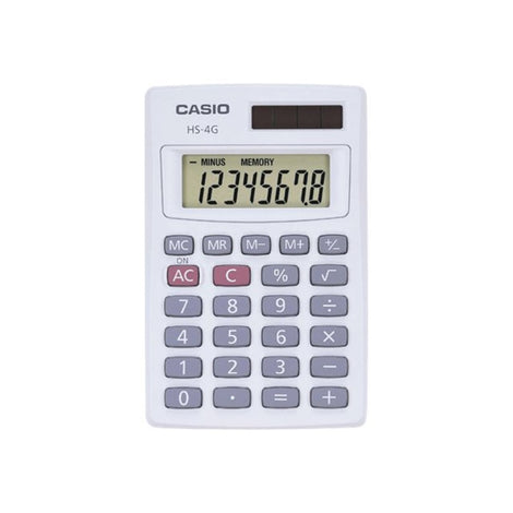 CSOHS4G Casio HS-4G - Pocket calculator - 8 digits - solar panel