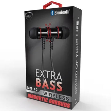 DA316 iHip Extra Bass Wireless Magnetic Bluetooth Earbuds