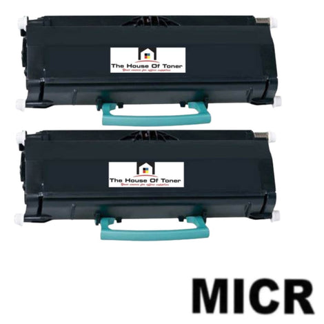 Compatible Toner Cartridge Replacement for LEXMARK E360H21A (High Yield Black) 9K YLD (W/MICR) 2-Pack