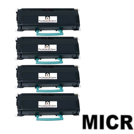 Compatible Toner Cartridge Replacement for LEXMARK E360H21A (High Yield Black) 9K YLD (W/MICR) 4-Pack