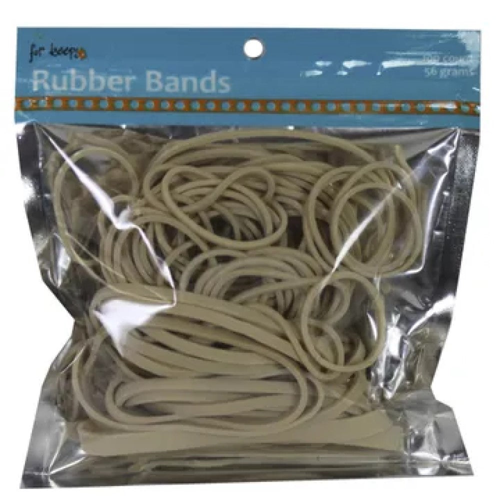 EC366 Natural Color Rubber Bands in Assorted Sizes