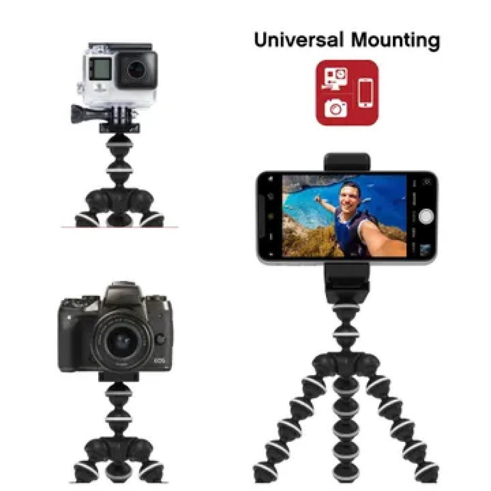 HD176 Tzumi ON AIR Flexible Smartphone Holder Selfie Tripod with Shutter Remote