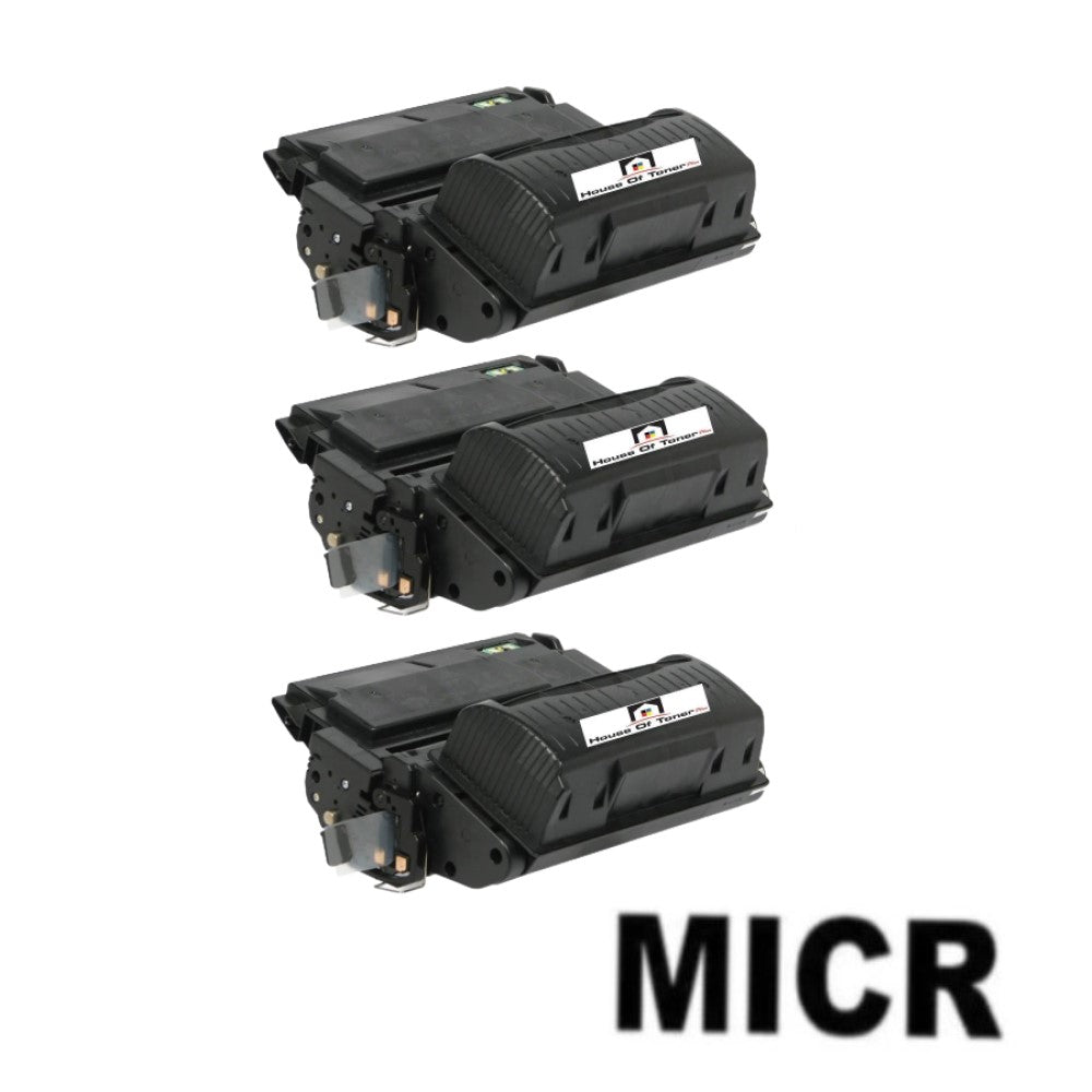 Compatible Toner Cartridge Replacement for HP Q5942X (42X) High Yield Black (20K YLD) 3-Pack (W/Micr)