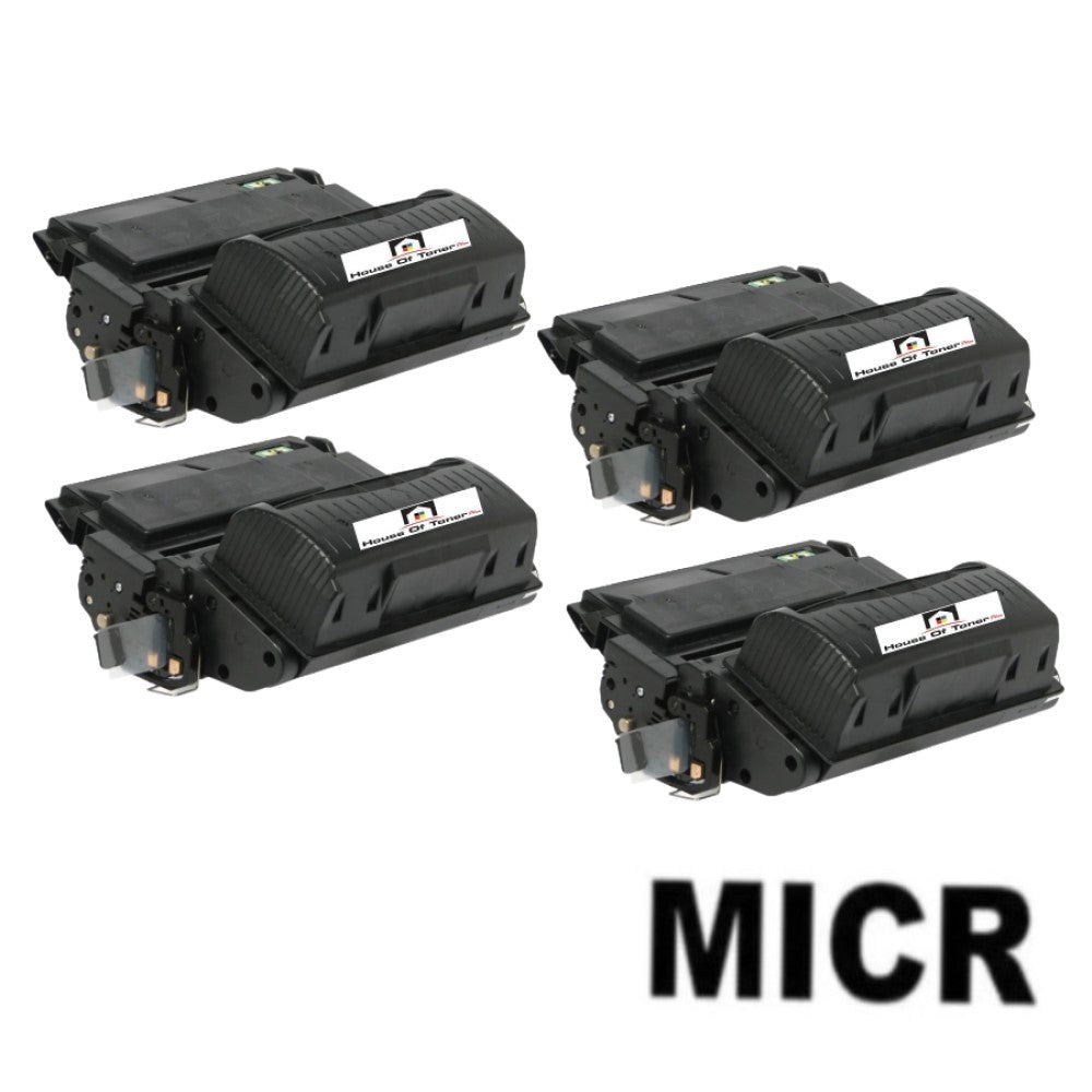 Compatible Toner Cartridge Replacement for HP Q5942X (42X) High Yield Black (20K YLD) 4-Pack (W/Micr)