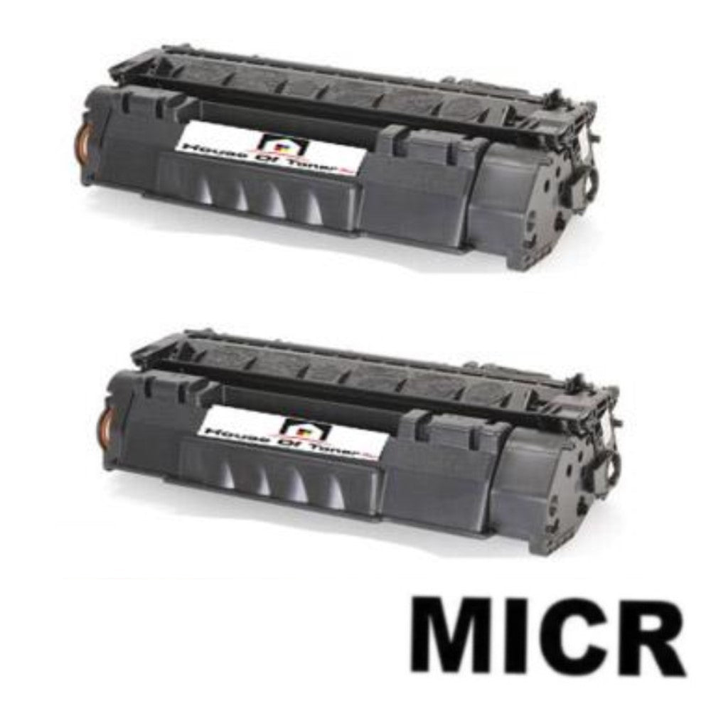 Compatible Toner Cartridge Replacement for HP Q5949A (49A) Black (2.5K YLD) 2-Pack (W/Micr)