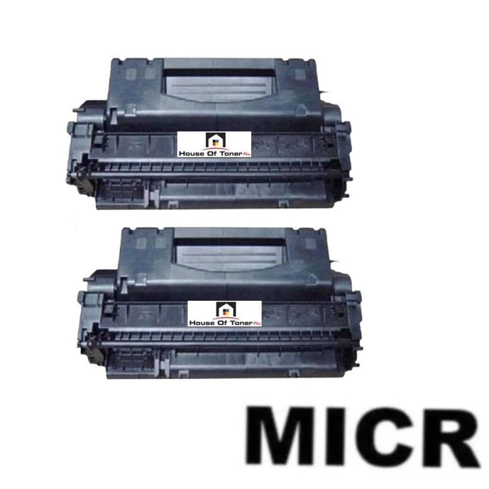 Compatible Toner Cartridge Replacement for HP Q5949X (49X) High Yield Black (6K YLD) 2-Pack (W/Micr)