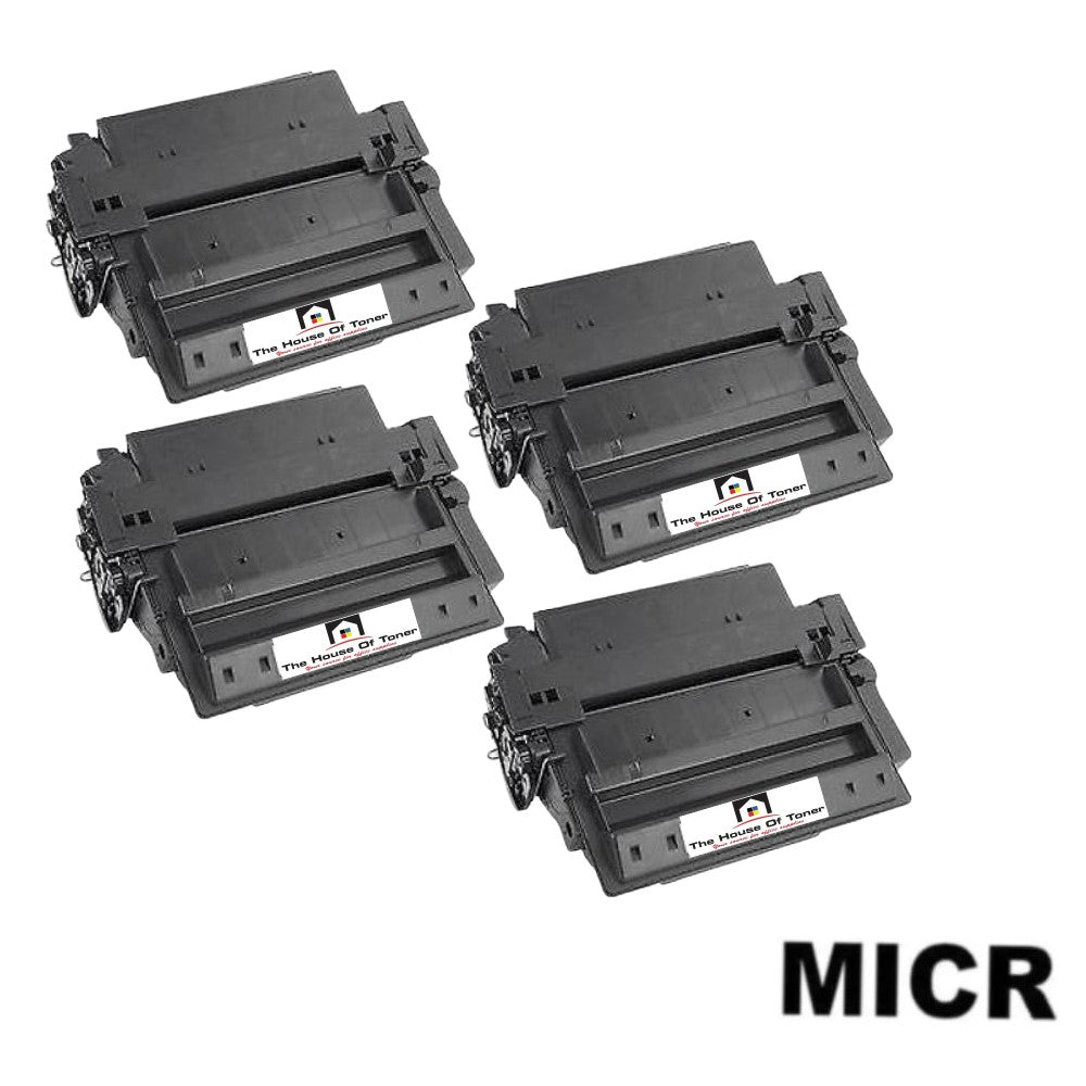 Compatible Toner Cartridge Replacement for HP Q6511X (11X) High Yield Black (12K YLD) 4-Pack (W/Micr)