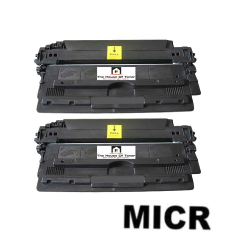 Compatible Toner Cartridge Replacement for HP Q7516A (16A) Black (12K YLD) 2-Pack (W/Micr)