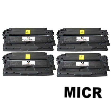 Compatible Toner Cartridge Replacement for HP Q7516A (16A) Black (12K YLD) 4-Pack (W/Micr)