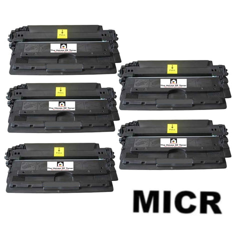 Compatible Toner Cartridge Replacement for HP Q7516A (16A) Black (12K YLD) 5-Pack (W/Micr)